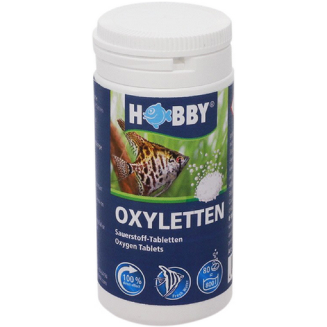 Hobby δισκία Oxyletten εμπλουτίζουν το νερό με οξυγόνο Hobby δισκία Oxyletten εμπλουτίζουν το νερό με οξυγόνο