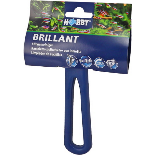 Hobby Brillant, Blade cleaner καθαριστής τζαμιών ενυδρείου αφαιρεί εναποθέσεις άλγης και ασβέστη Hobby Brillant, Blade cleaner καθαριστής τζαμιών ενυδρείου αφαιρεί εναποθέσεις άλγης και ασβέστη