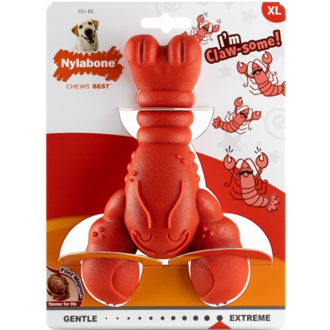 Nylabone αστακός μασίματος με γεύση φιλέτο μινιόν για μικρόσωμους σκύλους έως 23+kg