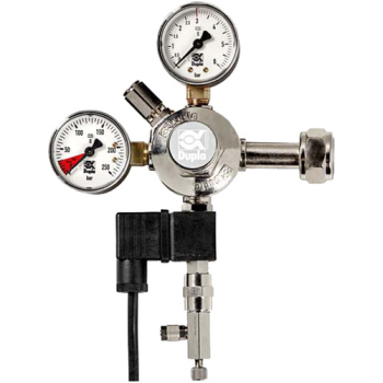 Dupla Ρυθμιστής πίεσης CO2 Plus με μανόμετρα διπλά με βαλβίδα αντεπιστροφής Dupla Ρυθμιστής πίεσης CO2 Plus με μανόμετρα διπλά με βαλβίδα αντεπιστροφής