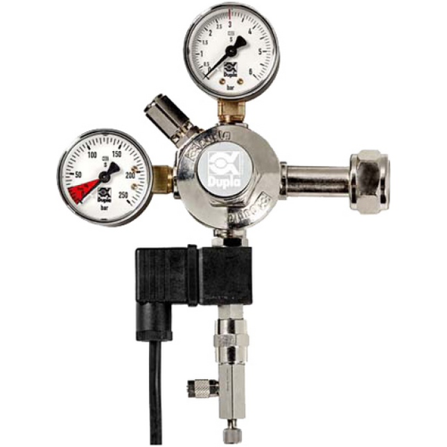 Dupla Ρυθμιστής πίεσης CO2 Plus με μανόμετρα διπλά με βαλβίδα αντεπιστροφής Dupla Ρυθμιστής πίεσης CO2 Plus με μανόμετρα διπλά με βαλβίδα αντεπιστροφής