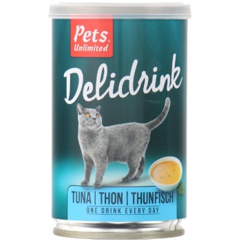 Pets Unlimited Delidrink σούπα ειδικά για γάτες γεμάτη τρυφερά κομμάτια τόνου 135ml Pets Unlimited Delidrink σούπα ειδικά για γάτες γεμάτη τρυφερά κομμάτια τόνου 135ml