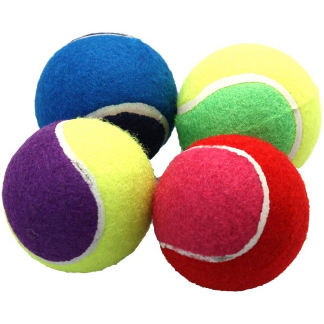 Happypet Σετ 4 πολύχρωμες μπάλες τένις 6.5x6.5cm Happypet Σετ 4 πολύχρωμες μπάλες τένις 6.5x6.5cm