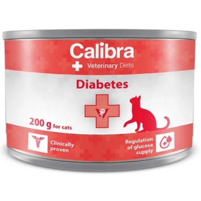 Calibra Διαιτητική τροφή γάτας για σακχαρώδη διαβήτη, Μείωση & διατήρηση βάρους 200g Calibra Διαιτητική τροφή γάτας για σακχαρώδη διαβήτη, Μείωση & διατήρηση βάρους 200g