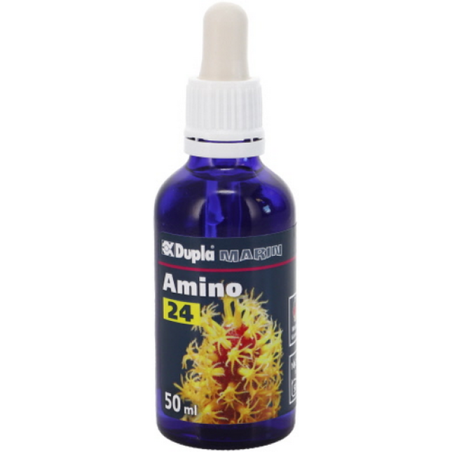 Dupla Amino 24 μείγμα αμινοξέων για την ανάπτυξη και την ένταση του χρώματος στα κοράλλια 50ml Dupla Amino 24 μείγμα αμινοξέων για την ανάπτυξη και την ένταση του χρώματος στα κοράλλια 50ml