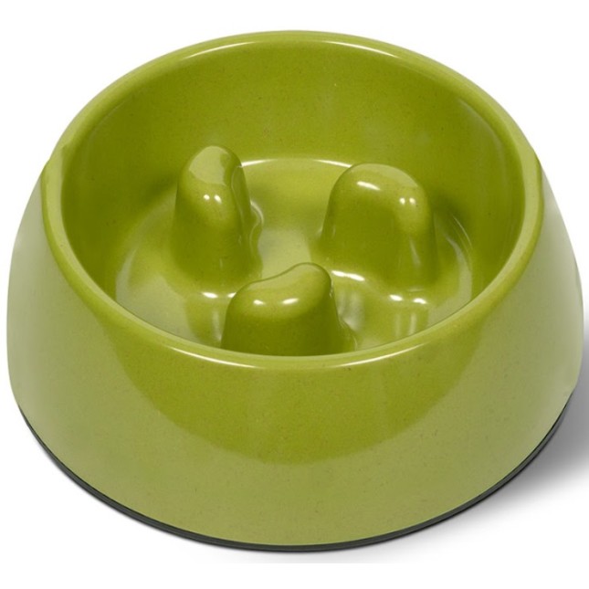 Glee dog slow down feeder από bamboo bamboo-slopes πράσινο l 600 ml Glee dog slow down feeder από bamboo bamboo-slopes πράσινο l 600 ml