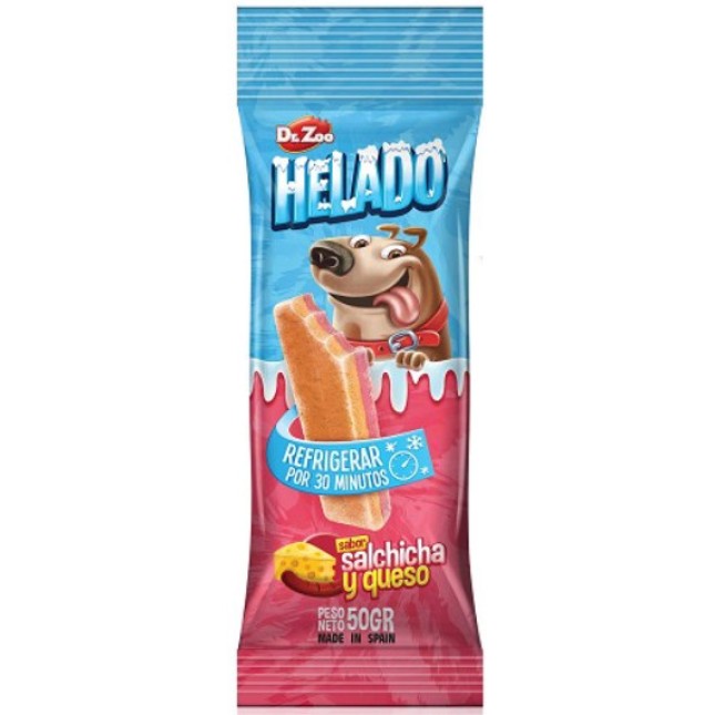 Dr Zoo Helado Λιχουδιά Σκύλου Παγωτό Λουκάνικο & Τυρί 50gr Dr Zoo Helado Λιχουδιά Σκύλου Παγωτό Λουκάνικο & Τυρί 50gr