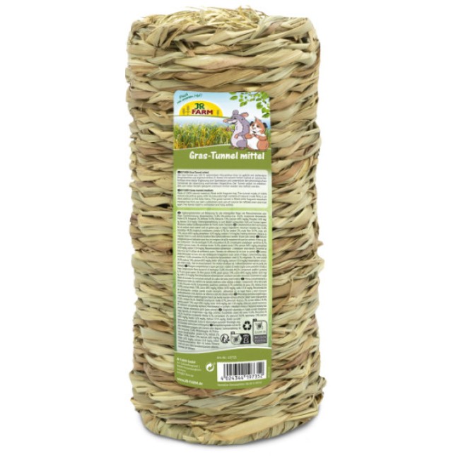 JR farm grass tunnel σπιτάκι & συμπληρωματική τροφή με άχυρο medium 14x31cm 450gr JR farm grass tunnel σπιτάκι & συμπληρωματική τροφή με άχυρο medium 14x31cm 450gr