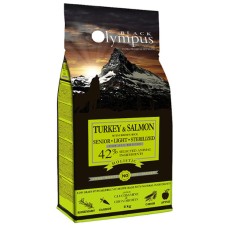 Black Olympus τροφή για στειρωμένους ηλικιωμένους σκύλους με γαλοπούλα σολομό και καστανό ρύζι Black Olympus τροφή για στειρωμένους ηλικιωμένους σκύλους με γαλοπούλα σολομό και καστανό ρύζι