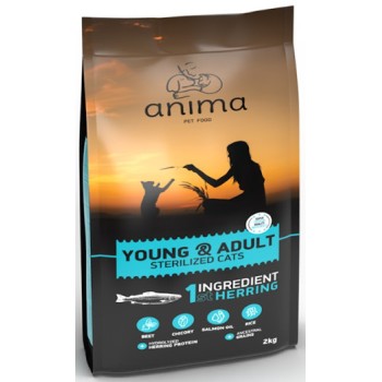 Anima Για στειρωμένες γάτες και γατάκια όλων των φυλών με ρέγγα 2kg Anima Για στειρωμένες γάτες και γατάκια όλων των φυλών με ρέγγα 2kg