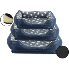 Nobleza κρεβάτι σκύλου με fleece επένδυση μπλε L 83x65cm Nobleza κρεβάτι σκύλου με fleece επένδυση μπλε L 83x65cm