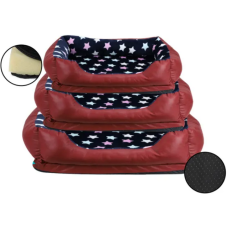 Nobleza κρεβάτι σκύλου με fleece επένδυση κόκκινο L 83x65cm Nobleza κρεβάτι σκύλου με fleece επένδυση κόκκινο L 83x65cm