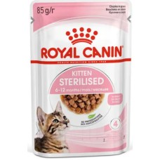 Royal Canin Πλήρης τροφή για στειρωμένα γατάκια με ψιλοκομμένες φέτες σε σάλτσα 85g