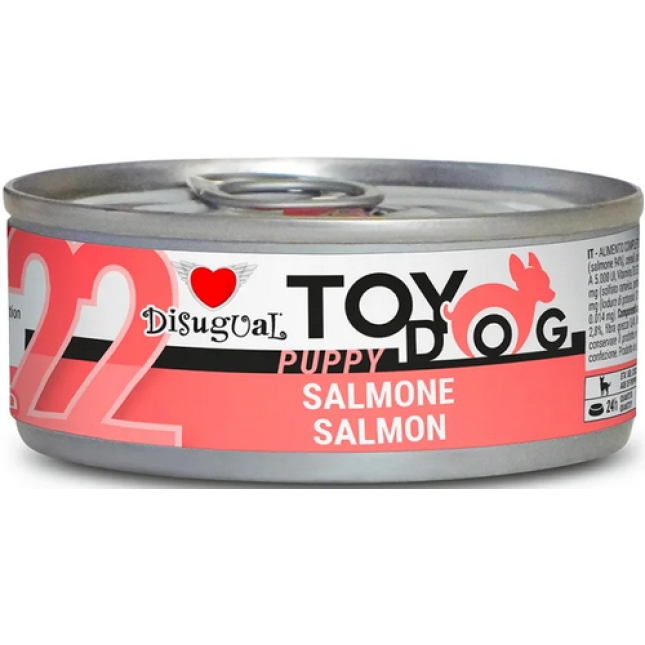 Disugual Toy Μονοπρωτεϊνική τροφή για κουτάβια με Σολομό 85gr Disugual Toy Μονοπρωτεϊνική τροφή για κουτάβια με Σολομό 85gr