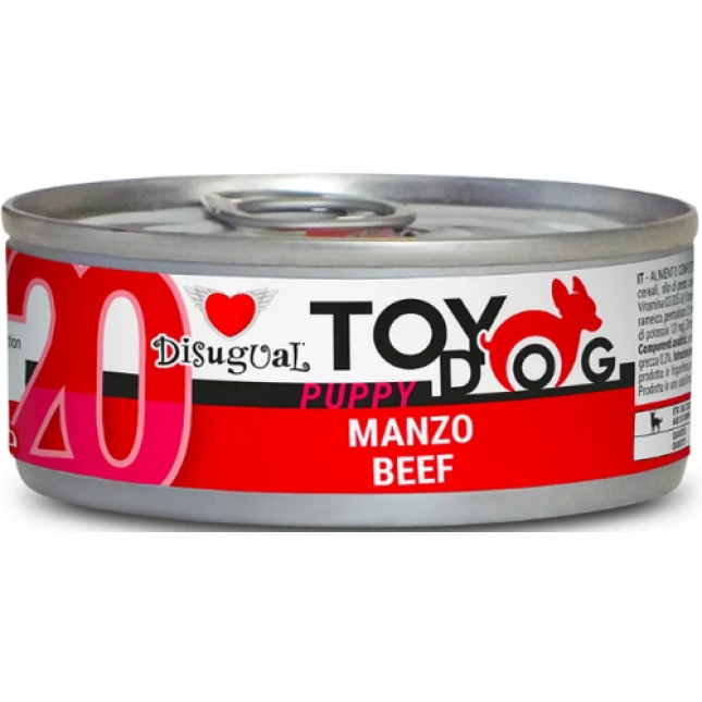 Disugual Toy Μονοπρωτεϊνική τροφή για κουτάβια με Βοδινό 85gr Disugual Toy Μονοπρωτεϊνική τροφή για κουτάβια με Βοδινό 85gr