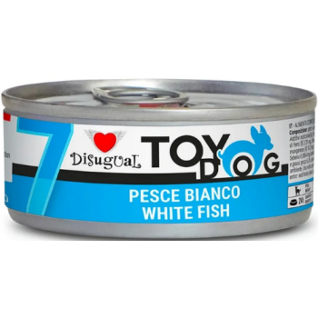 Disugual Toy Μονοπρωτεϊνική τροφή Πατέ για μικρόσωμους ενήλικους σκύλους με Λευκά Ψάρια 85gr Disugual Toy Μονοπρωτεϊνική τροφή Πατέ για μικρόσωμους ενήλικους σκύλους με Λευκά Ψάρια 85gr
