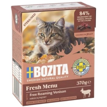 Bozita chunks sterilised ζελέ ελάφι grain free 370gr Bozita chunks sterilised ζελέ ελάφι grain free 370gr