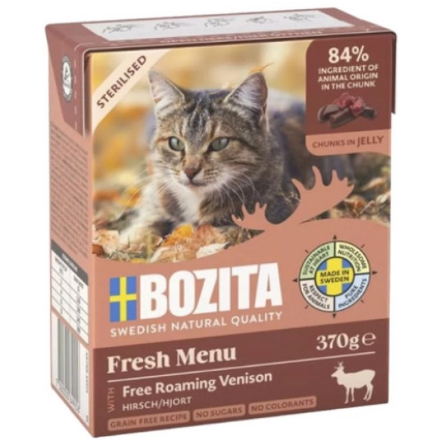 Bozita chunks sterilised ζελέ ελάφι grain free 370gr Bozita chunks sterilised ζελέ ελάφι grain free 370gr