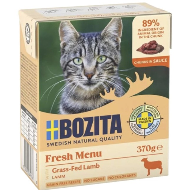 Bozita chunks sauce αρνί grain free 370gr Bozita chunks sauce αρνί grain free 370gr