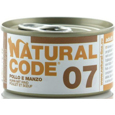 Natural Code τροφή για ενήλικες γάτες - Πατέ Κοτόπουλο & Βοδινό 85gr Natural Code τροφή για ενήλικες γάτες - Πατέ Κοτόπουλο & Βοδινό 85gr