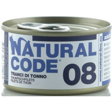 Natural Code τροφή για ενήλικες γάτες - Πατέ Φιλέτο τόνου 85gr Natural Code τροφή για ενήλικες γάτες - Πατέ Φιλέτο τόνου 85gr