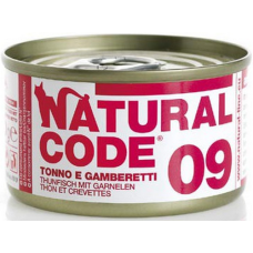 Natural Code τροφή για ενήλικες γάτες - Πατέ Τόνος & Γαρίδες 85gr Natural Code τροφή για ενήλικες γάτες - Πατέ Τόνος & Γαρίδες 85gr
