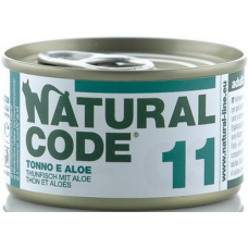Natural Code τροφή για ενήλικες γάτες - Πατέ Τόνος και Αλόη 85gr Natural Code τροφή για ενήλικες γάτες - Πατέ Τόνος και Αλόη 85gr