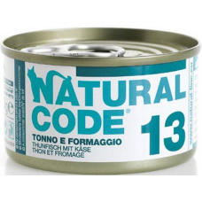 Natural Code τροφή για ενήλικες γάτες - Πατέ Τόνος και Τυρί 85gr Natural Code τροφή για ενήλικες γάτες - Πατέ Τόνος και Τυρί 85gr