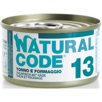 Natural Code τροφή για ενήλικες γάτες - Πατέ Τόνος και Τυρί 85gr Natural Code τροφή για ενήλικες γάτες - Πατέ Τόνος και Τυρί 85gr