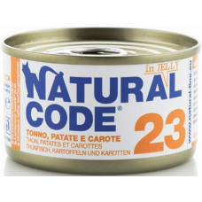 Natural Code τροφή για ενήλικες γάτες - Πατέ Τόνος, Πατάτα και Καρότα 85gr Natural Code τροφή για ενήλικες γάτες - Πατέ Τόνος, Πατάτα και Καρότα 85gr