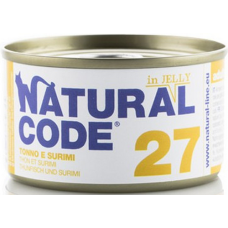 Natural Code τροφή για ενήλικες γάτες - Πατέ Τόνος & Σουρίμι 85gr Natural Code τροφή για ενήλικες γάτες - Πατέ Τόνος & Σουρίμι 85gr