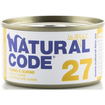 Natural Code τροφή για ενήλικες γάτες - Πατέ Τόνος & Σουρίμι 85gr Natural Code τροφή για ενήλικες γάτες - Πατέ Τόνος & Σουρίμι 85gr