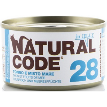 Natural Code τροφή για ενήλικες γάτες - Πατέ Τόνος & Θαλασσινά 85gr Natural Code τροφή για ενήλικες γάτες - Πατέ Τόνος & Θαλασσινά 85gr