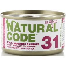Natural Code τροφή για ενήλικες γάτες - Κοτόπουλο με Αμάρανθο & Καρότα 85gr Natural Code τροφή για ενήλικες γάτες - Κοτόπουλο με Αμάρανθο & Καρότα 85gr