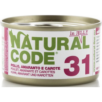 Natural Code τροφή για ενήλικες γάτες - Κοτόπουλο με Αμάρανθο & Καρότα 85gr Natural Code τροφή για ενήλικες γάτες - Κοτόπουλο με Αμάρανθο & Καρότα 85gr