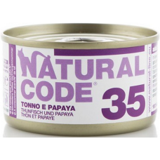 Natural Code τροφή για ενήλικες γάτες - Τόνος & Παπάγια 85gr Natural Code τροφή για ενήλικες γάτες - Τόνος & Παπάγια 85gr