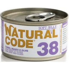 Natural Code τροφή για ενήλικες γάτες - Τόνος & Βοδινό και Ελιές 85gr Natural Code τροφή για ενήλικες γάτες - Τόνος & Βοδινό και Ελιές 85gr
