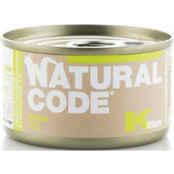 Natural Code τροφή για γατάκια που μεγαλώνουν με Κοτόπουλο 85gr Natural Code τροφή για γατάκια που μεγαλώνουν με Κοτόπουλο 85gr