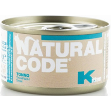 Natural Code τροφή για γατάκια που μεγαλώνουν με Τόνο 85gr Natural Code τροφή για γατάκια που μεγαλώνουν με Τόνο 85gr