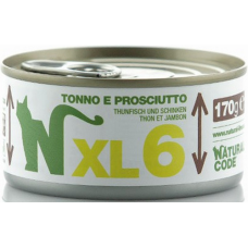 Natural Code τροφή XL Πατέ για ενήλικες γάτες με Τόνος και Προσούτο 170gr Natural Code τροφή XL Πατέ για ενήλικες γάτες με Τόνος και Προσούτο 170gr