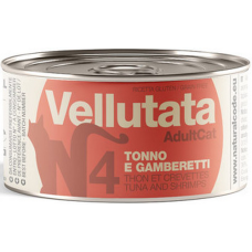 Natural Code τροφή ιδανική για ενήλικες γάτες VELLUTATA με Τόνο & Γαρίδες 85gr Natural Code τροφή ιδανική για ενήλικες γάτες VELLUTATA με Τόνο & Γαρίδες 85gr