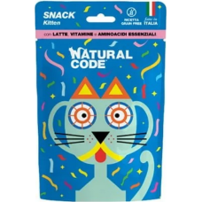 Natural Code Λιχουδιές για νεαρά γατάκια σε φακελάκι με Λευκό κρέας και Γάλα 60gr Natural Code Λιχουδιές για νεαρά γατάκια σε φακελάκι με Λευκό κρέας και Γάλα 60gr
