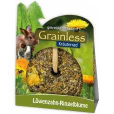JR Farm Grainless Herbs Wheel Πικραλίδα Μαργαρίτες Ρόδα 140gr