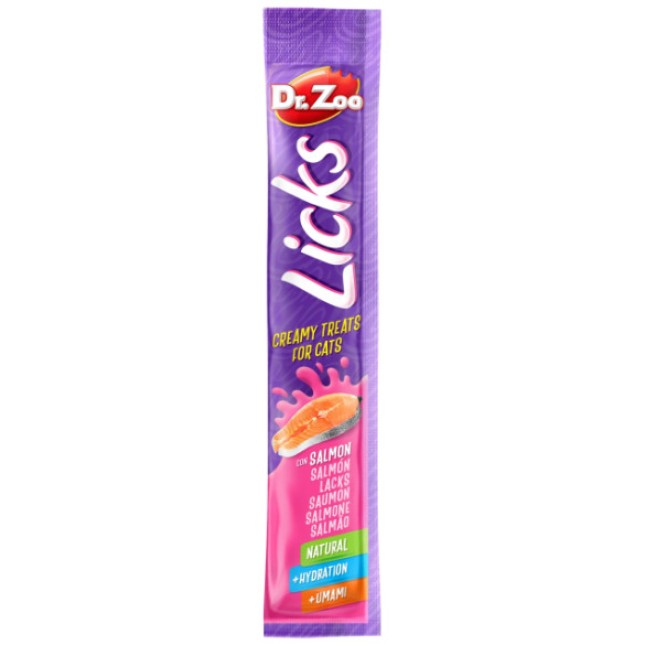 Dr Zoo Κρεμώδες snack με σολομό για γάτες 15gr 1τμχ Dr Zoo Κρεμώδες snack με σολομό για γάτες 15gr 1τμχ