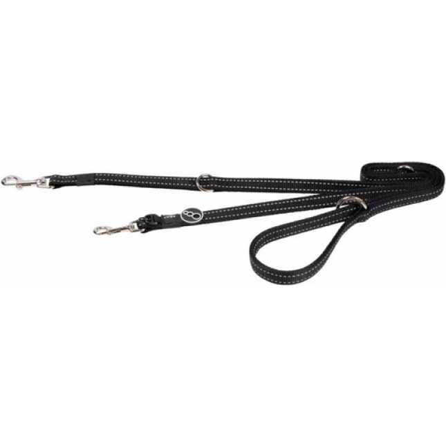 Rogz dogz οδηγός σκύλου utility control multi lead μαύρο XL Rogz dogz οδηγός σκύλου utility control multi lead μαύρο XL