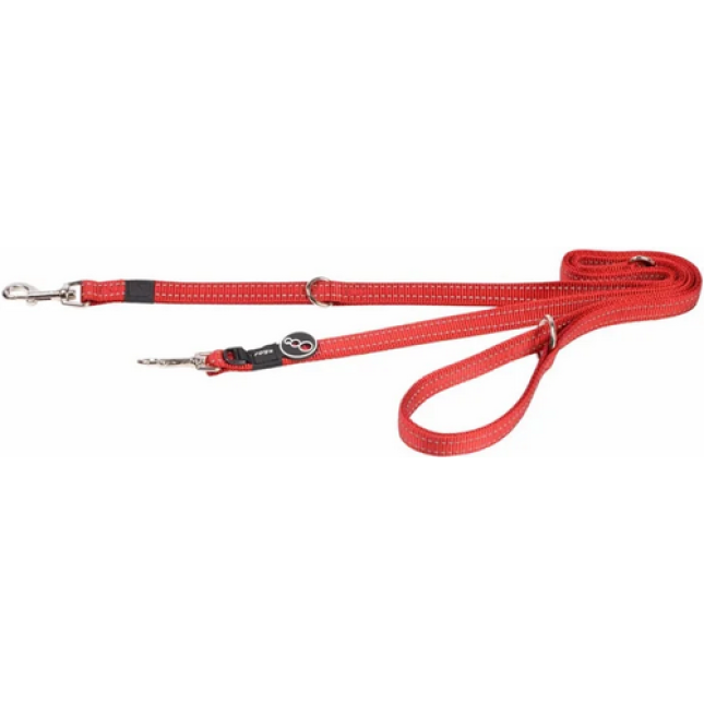 Rogz dogz οδηγός σκύλου utility από ιμάντα υψηλής αντοχής control multi lead κόκκινο Rogz dogz οδηγός σκύλου utility από ιμάντα υψηλής αντοχής control multi lead κόκκινο