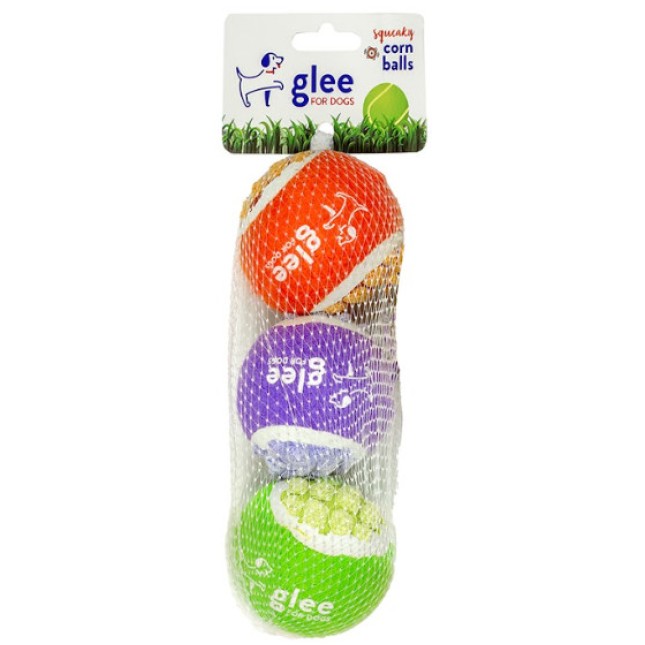 Glee Παιχνίδι Σκύλου Corn μπάλες με ήχο διαφόρων χρωμάτωνr 6cm 3τμχ Glee Παιχνίδι Σκύλου Corn μπάλες με ήχο διαφόρων χρωμάτωνr 6cm 3τμχ