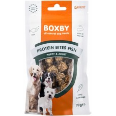 Boxby λιχουδιά χωρίς δημητριακά, γλουτένη και γαλακτοκομικά με κοτόπουλο και ψάρι 70g
