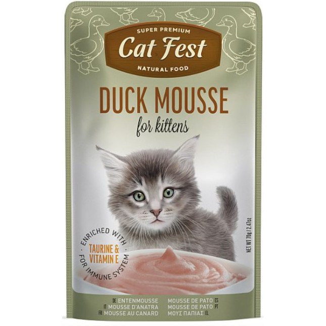 PetFest Μους πάπιας για γατάκια 70gr PetFest Μους πάπιας για γατάκια 70gr
