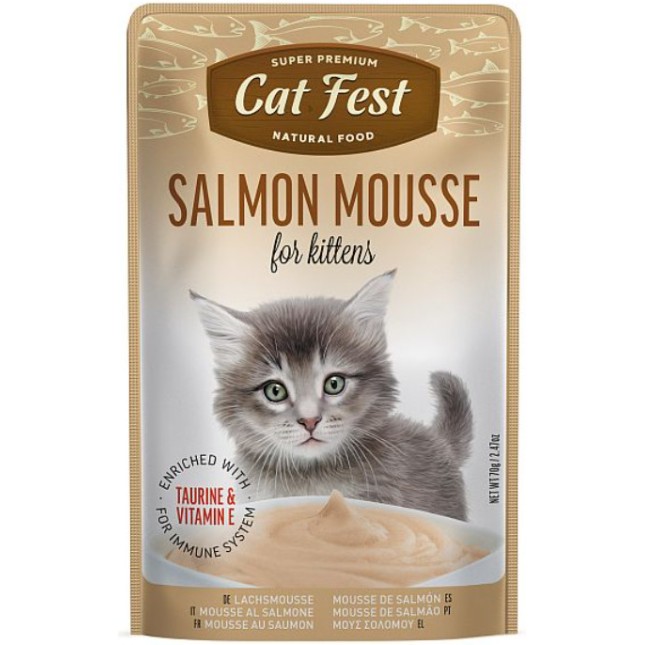 PetFest Μους σολομού για γατάκια 70gr PetFest Μους σολομού για γατάκια 70gr